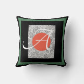 装飾用クッションハッピーシードレッドポピーモノグラム クッション (裏面)