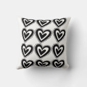 装飾用クッションバレンタインデイブラックハート クッション (裏面)