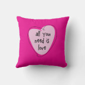 装飾用クッションバレンタインデー必要なのはLOVE クッション (裏面)