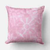 装飾用クッションパステルピンクフローラ抽象芸術 クッション (正面)