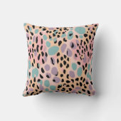 装飾用クッションパステルレオパドプリント クッション (裏面)