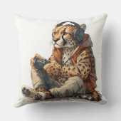 装飾用クッションパーソナライズされたゲーマーチエ子供へタ クッション (裏面)