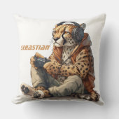 装飾用クッションパーソナライズされたゲーマーチエ子供へタ クッション (正面)