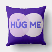 装飾用クッションパープルハグ クッション (裏面)