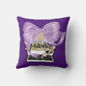 装飾用クッションパープルボウタイプライター クッション (裏面)