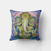 装飾用クッションヒンズー教象のGaneshaのスピリチュアルの芸術 クッション (裏面)