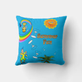 装飾用クッションビーチおもしろい クッション (裏面)