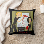 装飾用クッションブラックスタイリスト理容師 クッション (ブランケット)