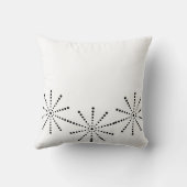 装飾用クッションブラックスターズドットホワイト クッション (裏面)