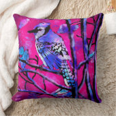 装飾用クッションブルージェイお洒落抽象芸術ピンク クッション (ブランケット)