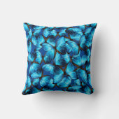 装飾用クッションブルーモルフォバタフライ クッション (裏面)