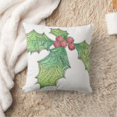 装飾用クッションホリーカラースケッチ クッション (ブランケット)