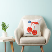 装飾用クッションホワイトアフターコーヒーさくらんぼ クッション (椅子)
