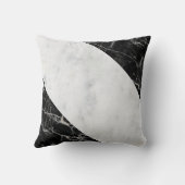 装飾用クッションマーブル白黒 クッション (裏面)