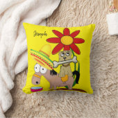 装飾用クッションメキシカンドンキードッグソンブレロ クッション (ブランケット)