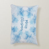 装飾用クッションメリークリスマスと雪 アクセントクッション (裏面(縦))