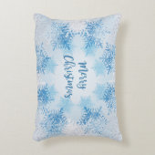 装飾用クッションメリークリスマスと雪 アクセントクッション (正面(垂直))