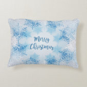 装飾用クッションメリークリスマスと雪 アクセントクッション (裏面)