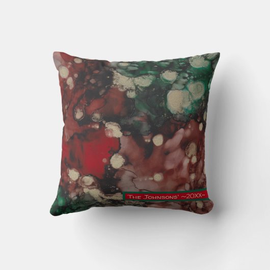 装飾用クッションメリークリスマスカラーバースト クッション (裏面)