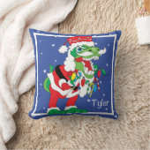 装飾用クッションメリークリスマスティサンタザウルスレックス2 クッション (ブランケット)