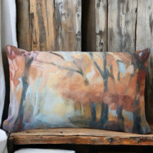 装飾用クッションモダンオレンジ色の黄褐色の木