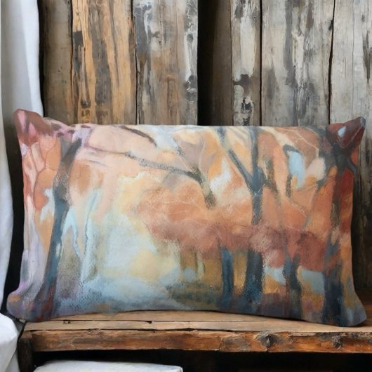 装飾用クッションモダンオレンジ色の黄褐色の木 ランバークッション