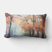 装飾用クッションモダンオレンジ色の黄褐色の木 ランバークッション (正面)