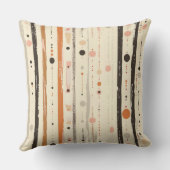 装飾用クッションモダンミニマリストポルカラインスクエア クッション (裏面)