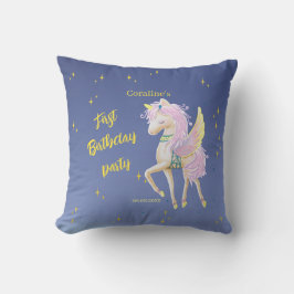 装飾用クッションユニコーンとの最初の誕生日。 クッション