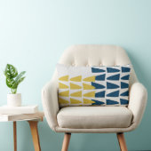 装飾用クッションランバー深いターコイズとマスタード ランバークッション (椅子)