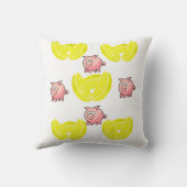 装飾用クッションレモン クッション (裏面)