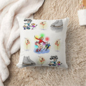 装飾用クッションローラスケートで滑る クッション (ブランケット)