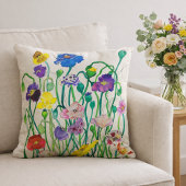 装飾用クッションワイルドポピー クッション