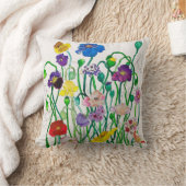 装飾用クッションワイルドポピー クッション (ブランケット)