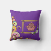 装飾用クッションヴィンテージ クッション (裏面)