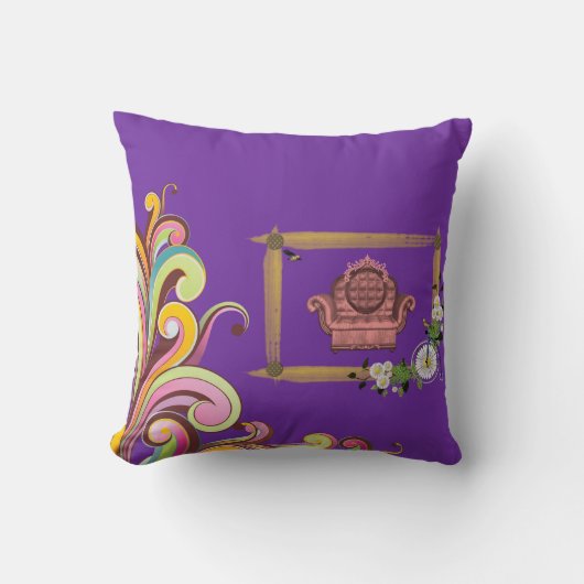 装飾用クッションヴィンテージ クッション (正面)