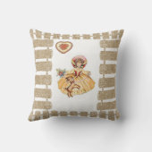 装飾用クッションヴィンテージ クッション (裏面)