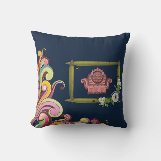 装飾用クッションヴィンテージ クッション (正面)