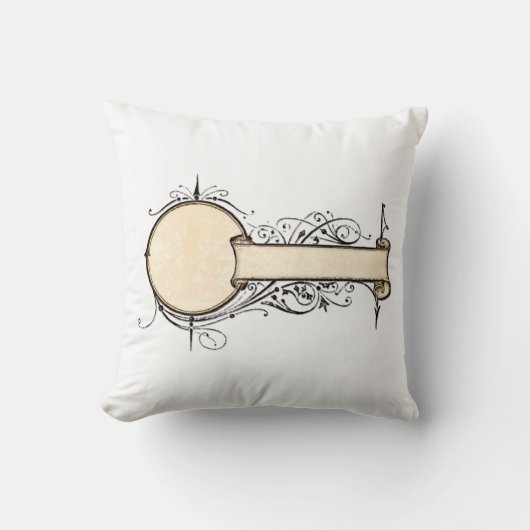 装飾用クッションヴィンテージ ビクトリアン クッション (正面)