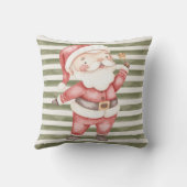 装飾用クッション付き/水色サンタ クッション (裏面)