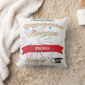 装飾用クッション卒業生の大学、フルネーム クッション (ブランケット)