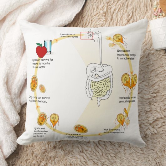 装飾用クッション図ギアディア寄生虫 クッション (ブランケット)