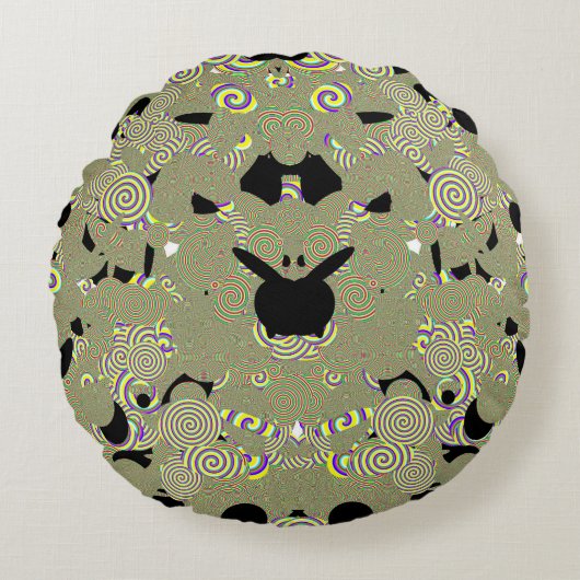 装飾用クッション子供へ ラウンドクッション (正面)