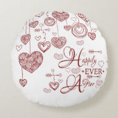 装飾用クッション後ずっと二枚舌を巻き続ける ラウンドクッション (正面)