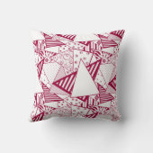 装飾用クッション抽象芸術キルティングパッチワークパッチ クッション (裏面)