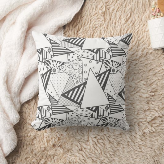 装飾用クッション抽象芸術キルティングパッチワークパッチ クッション (ブランケット)