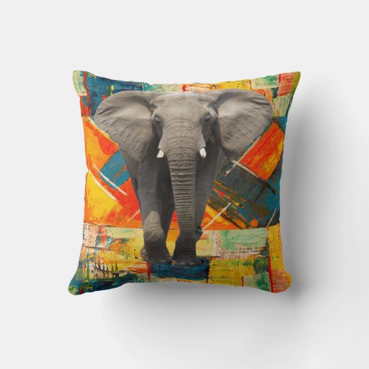 装飾用クッション抽象芸術象 クッション (裏面)