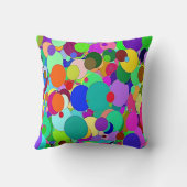 装飾用クッション明カラフルるい円 クッション (裏面)