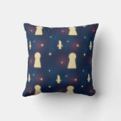 装飾用クッション星空のナイトナイフキーホールパターン クッション (裏面)