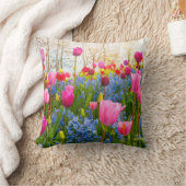 装飾用クッション春の花 クッション (ブランケット)